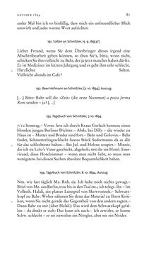 Image of the Page - 81 - in Arthur Schnitzler & Hermann Bahr - Briefwechsel, Aufzeichnungen, Dokumente 1891–1931