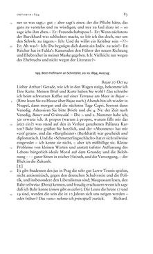 Image of the Page - 83 - in Arthur Schnitzler & Hermann Bahr - Briefwechsel, Aufzeichnungen, Dokumente 1891–1931