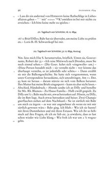 Image of the Page - 90 - in Arthur Schnitzler & Hermann Bahr - Briefwechsel, Aufzeichnungen, Dokumente 1891–1931