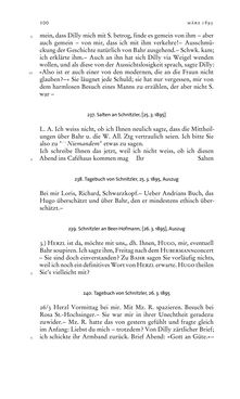 Image of the Page - 100 - in Arthur Schnitzler & Hermann Bahr - Briefwechsel, Aufzeichnungen, Dokumente 1891–1931