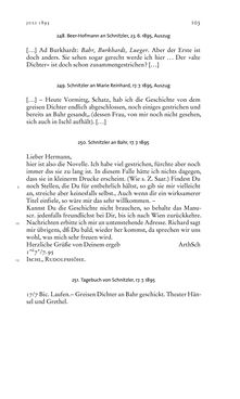 Image of the Page - 103 - in Arthur Schnitzler & Hermann Bahr - Briefwechsel, Aufzeichnungen, Dokumente 1891–1931