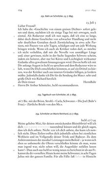 Image of the Page - 104 - in Arthur Schnitzler & Hermann Bahr - Briefwechsel, Aufzeichnungen, Dokumente 1891–1931