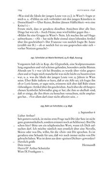 Image of the Page - 124 - in Arthur Schnitzler & Hermann Bahr - Briefwechsel, Aufzeichnungen, Dokumente 1891–1931