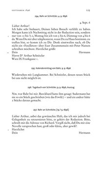 Image of the Page - 125 - in Arthur Schnitzler & Hermann Bahr - Briefwechsel, Aufzeichnungen, Dokumente 1891–1931