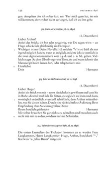 Image of the Page - 132 - in Arthur Schnitzler & Hermann Bahr - Briefwechsel, Aufzeichnungen, Dokumente 1891–1931
