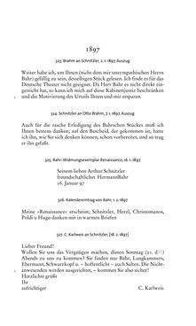 Bild der Seite - 135 - in Arthur Schnitzler & Hermann Bahr - Briefwechsel, Aufzeichnungen, Dokumente 1891–1931