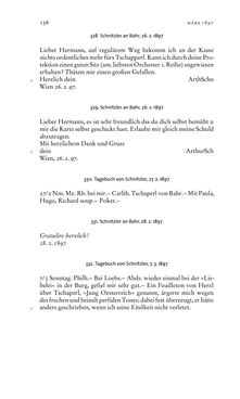 Bild der Seite - 136 - in Arthur Schnitzler & Hermann Bahr - Briefwechsel, Aufzeichnungen, Dokumente 1891–1931