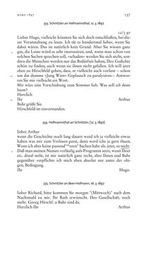Bild der Seite - 137 - in Arthur Schnitzler & Hermann Bahr - Briefwechsel, Aufzeichnungen, Dokumente 1891–1931