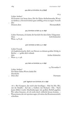 Bild der Seite - 164 - in Arthur Schnitzler & Hermann Bahr - Briefwechsel, Aufzeichnungen, Dokumente 1891–1931
