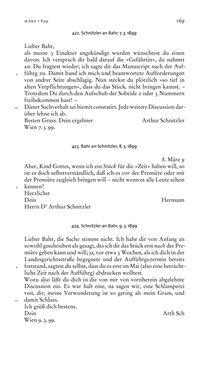 Bild der Seite - 169 - in Arthur Schnitzler & Hermann Bahr - Briefwechsel, Aufzeichnungen, Dokumente 1891–1931