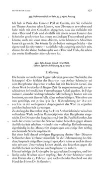 Bild der Seite - 177 - in Arthur Schnitzler & Hermann Bahr - Briefwechsel, Aufzeichnungen, Dokumente 1891–1931