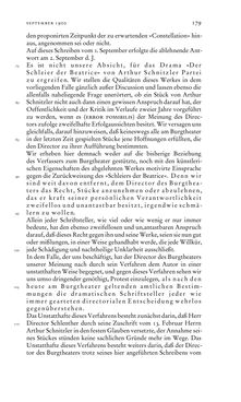 Image of the Page - 179 - in Arthur Schnitzler & Hermann Bahr - Briefwechsel, Aufzeichnungen, Dokumente 1891–1931