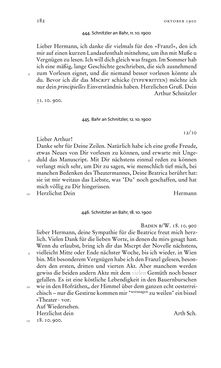 Bild der Seite - 182 - in Arthur Schnitzler & Hermann Bahr - Briefwechsel, Aufzeichnungen, Dokumente 1891–1931