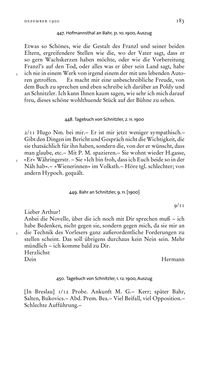 Bild der Seite - 183 - in Arthur Schnitzler & Hermann Bahr - Briefwechsel, Aufzeichnungen, Dokumente 1891–1931