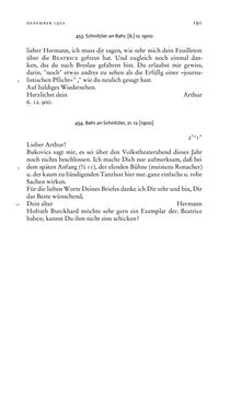 Bild der Seite - 191 - in Arthur Schnitzler & Hermann Bahr - Briefwechsel, Aufzeichnungen, Dokumente 1891–1931