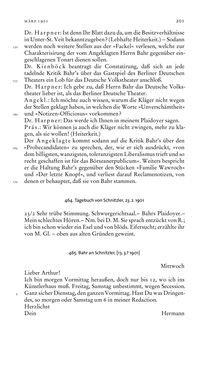 Image of the Page - 201 - in Arthur Schnitzler & Hermann Bahr - Briefwechsel, Aufzeichnungen, Dokumente 1891–1931