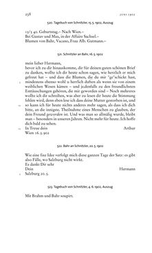 Bild der Seite - 238 - in Arthur Schnitzler & Hermann Bahr - Briefwechsel, Aufzeichnungen, Dokumente 1891–1931