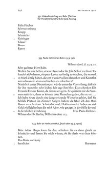 Image of the Page - 242 - in Arthur Schnitzler & Hermann Bahr - Briefwechsel, Aufzeichnungen, Dokumente 1891–1931