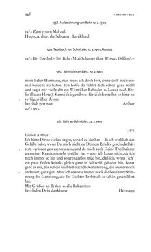 Bild der Seite - 248 - in Arthur Schnitzler & Hermann Bahr - Briefwechsel, Aufzeichnungen, Dokumente 1891–1931