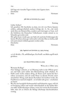 Image of the Page - 254 - in Arthur Schnitzler & Hermann Bahr - Briefwechsel, Aufzeichnungen, Dokumente 1891–1931