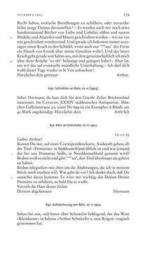 Image of the Page - 279 - in Arthur Schnitzler & Hermann Bahr - Briefwechsel, Aufzeichnungen, Dokumente 1891–1931