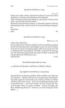 Bild der Seite - 282 - in Arthur Schnitzler & Hermann Bahr - Briefwechsel, Aufzeichnungen, Dokumente 1891–1931