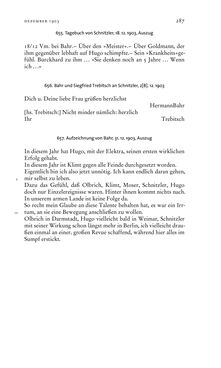 Image of the Page - 287 - in Arthur Schnitzler & Hermann Bahr - Briefwechsel, Aufzeichnungen, Dokumente 1891–1931