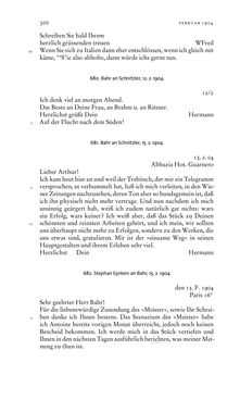 Bild der Seite - 300 - in Arthur Schnitzler & Hermann Bahr - Briefwechsel, Aufzeichnungen, Dokumente 1891–1931