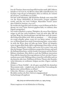 Bild der Seite - 302 - in Arthur Schnitzler & Hermann Bahr - Briefwechsel, Aufzeichnungen, Dokumente 1891–1931