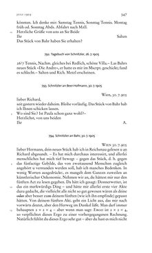 Bild der Seite - 347 - in Arthur Schnitzler & Hermann Bahr - Briefwechsel, Aufzeichnungen, Dokumente 1891–1931