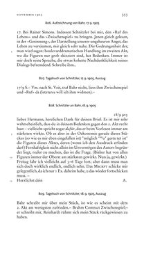 Image of the Page - 353 - in Arthur Schnitzler & Hermann Bahr - Briefwechsel, Aufzeichnungen, Dokumente 1891–1931