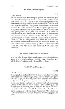 Image of the Page - 354 - in Arthur Schnitzler & Hermann Bahr - Briefwechsel, Aufzeichnungen, Dokumente 1891–1931