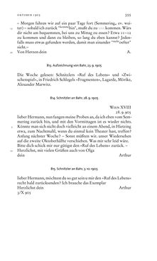 Image of the Page - 355 - in Arthur Schnitzler & Hermann Bahr - Briefwechsel, Aufzeichnungen, Dokumente 1891–1931