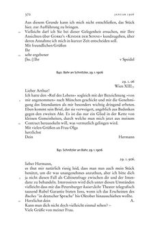 Bild der Seite - 372 - in Arthur Schnitzler & Hermann Bahr - Briefwechsel, Aufzeichnungen, Dokumente 1891–1931