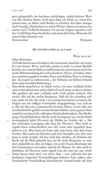 Image of the Page - 379 - in Arthur Schnitzler & Hermann Bahr - Briefwechsel, Aufzeichnungen, Dokumente 1891–1931