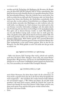 Bild der Seite - 409 - in Arthur Schnitzler & Hermann Bahr - Briefwechsel, Aufzeichnungen, Dokumente 1891–1931