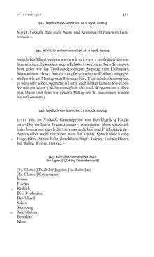 Bild der Seite - 411 - in Arthur Schnitzler & Hermann Bahr - Briefwechsel, Aufzeichnungen, Dokumente 1891–1931