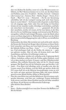 Bild der Seite - 460 - in Arthur Schnitzler & Hermann Bahr - Briefwechsel, Aufzeichnungen, Dokumente 1891–1931