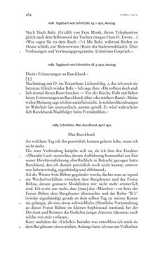 Bild der Seite - 464 - in Arthur Schnitzler & Hermann Bahr - Briefwechsel, Aufzeichnungen, Dokumente 1891–1931