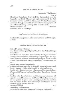 Bild der Seite - 478 - in Arthur Schnitzler & Hermann Bahr - Briefwechsel, Aufzeichnungen, Dokumente 1891–1931