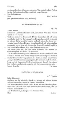 Bild der Seite - 485 - in Arthur Schnitzler & Hermann Bahr - Briefwechsel, Aufzeichnungen, Dokumente 1891–1931