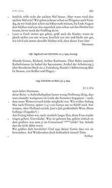 Bild der Seite - 493 - in Arthur Schnitzler & Hermann Bahr - Briefwechsel, Aufzeichnungen, Dokumente 1891–1931