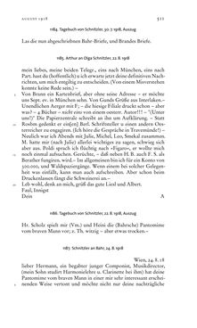 Image of the Page - 511 - in Arthur Schnitzler & Hermann Bahr - Briefwechsel, Aufzeichnungen, Dokumente 1891–1931
