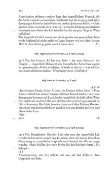 Image of the Page - 512 - in Arthur Schnitzler & Hermann Bahr - Briefwechsel, Aufzeichnungen, Dokumente 1891–1931