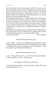 Image of the Page - 551 - in Arthur Schnitzler & Hermann Bahr - Briefwechsel, Aufzeichnungen, Dokumente 1891–1931
