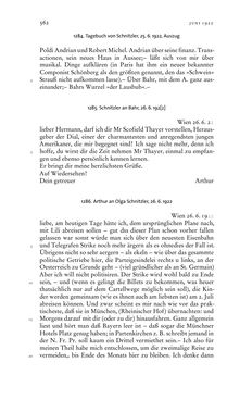 Bild der Seite - 562 - in Arthur Schnitzler & Hermann Bahr - Briefwechsel, Aufzeichnungen, Dokumente 1891–1931