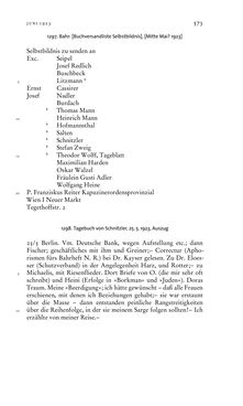 Image of the Page - 573 - in Arthur Schnitzler & Hermann Bahr - Briefwechsel, Aufzeichnungen, Dokumente 1891–1931