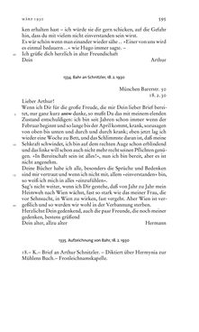 Image of the Page - 595 - in Arthur Schnitzler & Hermann Bahr - Briefwechsel, Aufzeichnungen, Dokumente 1891–1931