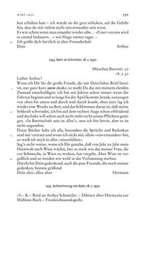 Image of the Page - 595 - in Arthur Schnitzler & Hermann Bahr - Briefwechsel, Aufzeichnungen, Dokumente 1891–1931