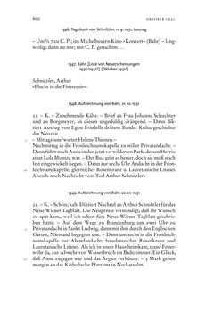 Bild der Seite - 600 - in Arthur Schnitzler & Hermann Bahr - Briefwechsel, Aufzeichnungen, Dokumente 1891–1931